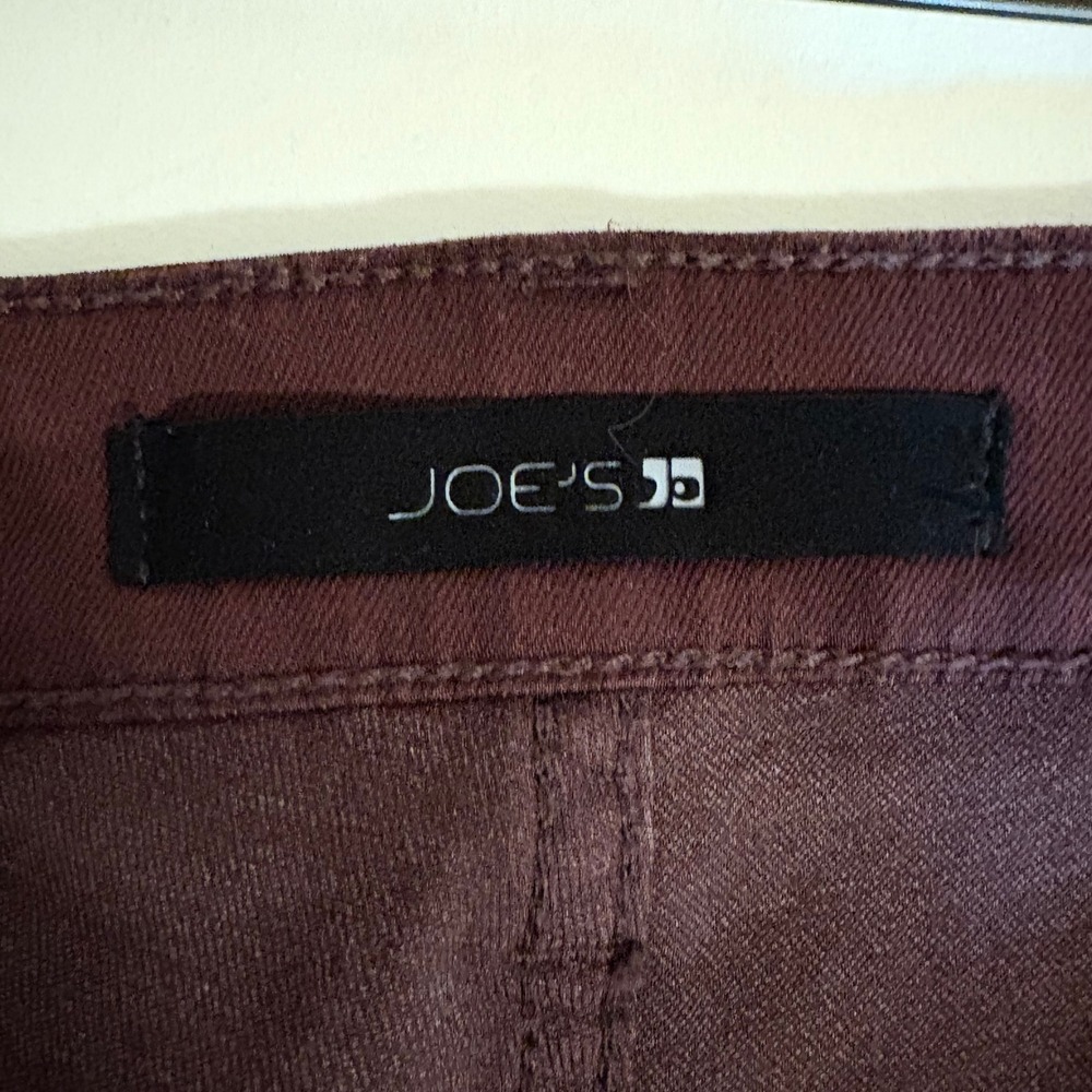 Joes Jeans Womens 30 Burgundy Coated Skinny Pants - Picture 8 of 8